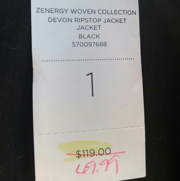 NWT Zenergy by Chicos Cotton and Mesh Jacket - Picture 4 of 6